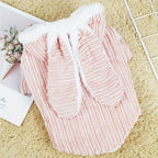 Adorable Pet Hoodie With Rabbit Ears - Keep Your Dog & Cat Warm & Stylish!
