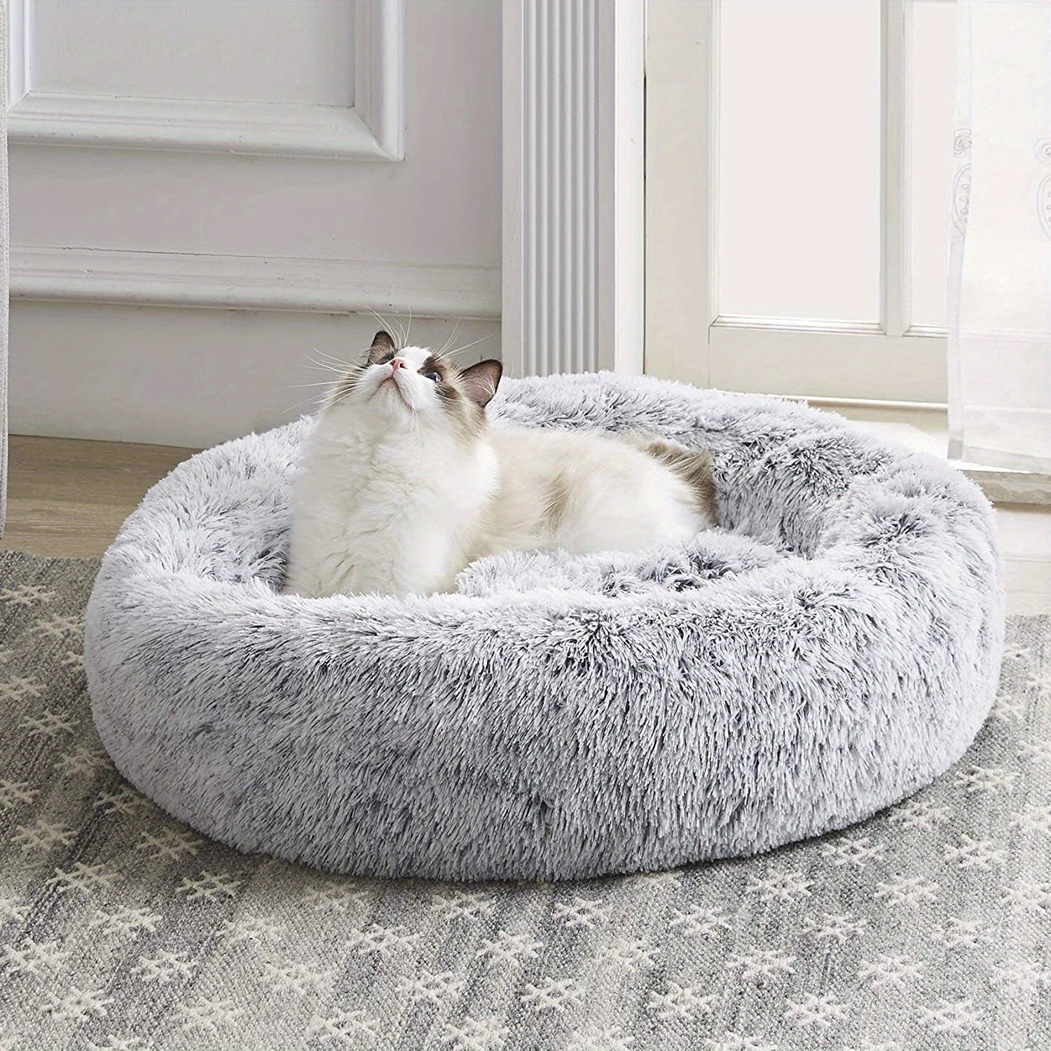 [Soft Donut Cat Bed Nest]