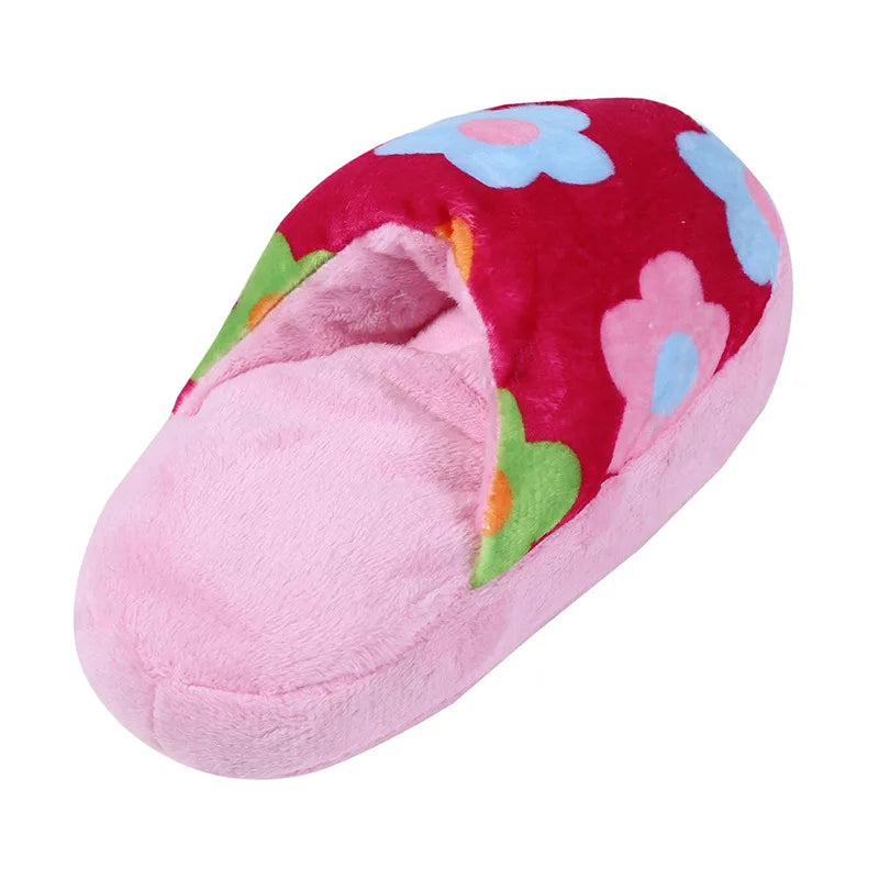 Pet Toys Squeaker Plush Slipper