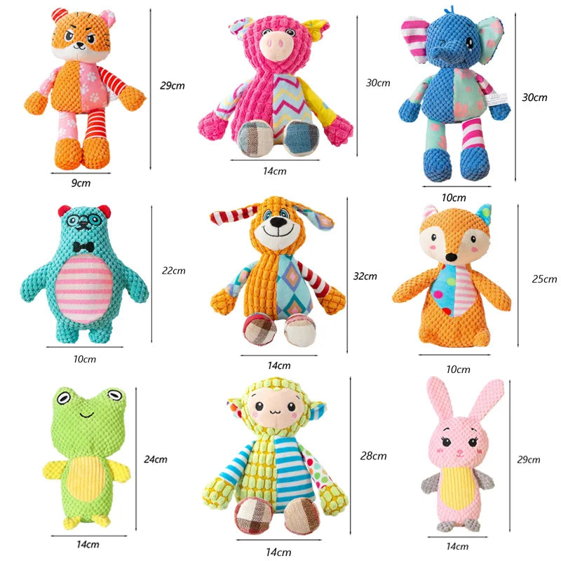 Cute Animals Plush Pet Toys for Small Dogs