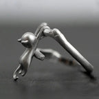 925 Sterling Silver Cat Branch