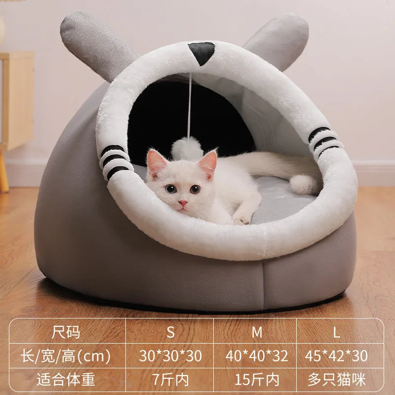 Cat Bed Cat House Warm Cartoon  Dog Mat Bag