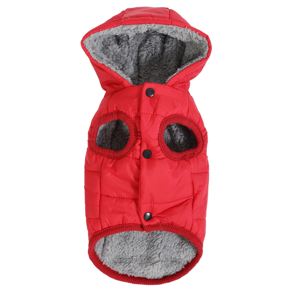 Winter Fleece Cat Clothes Warm Kitten Jacket Hoodies Waterproof Pet Coat Soft Comfortable with D-Ring for Dogs Sphynx Supplies