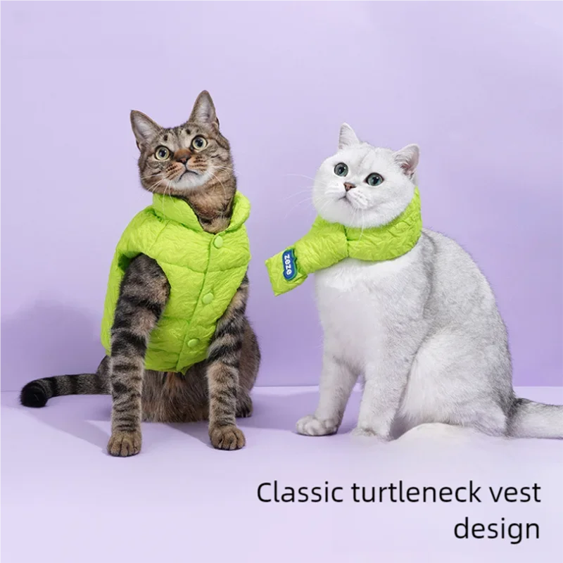 Pet cotton clothing, cat and dog universal clothes, vest, winter warmth, cat winter clothing, autumn and winter new styles, anti