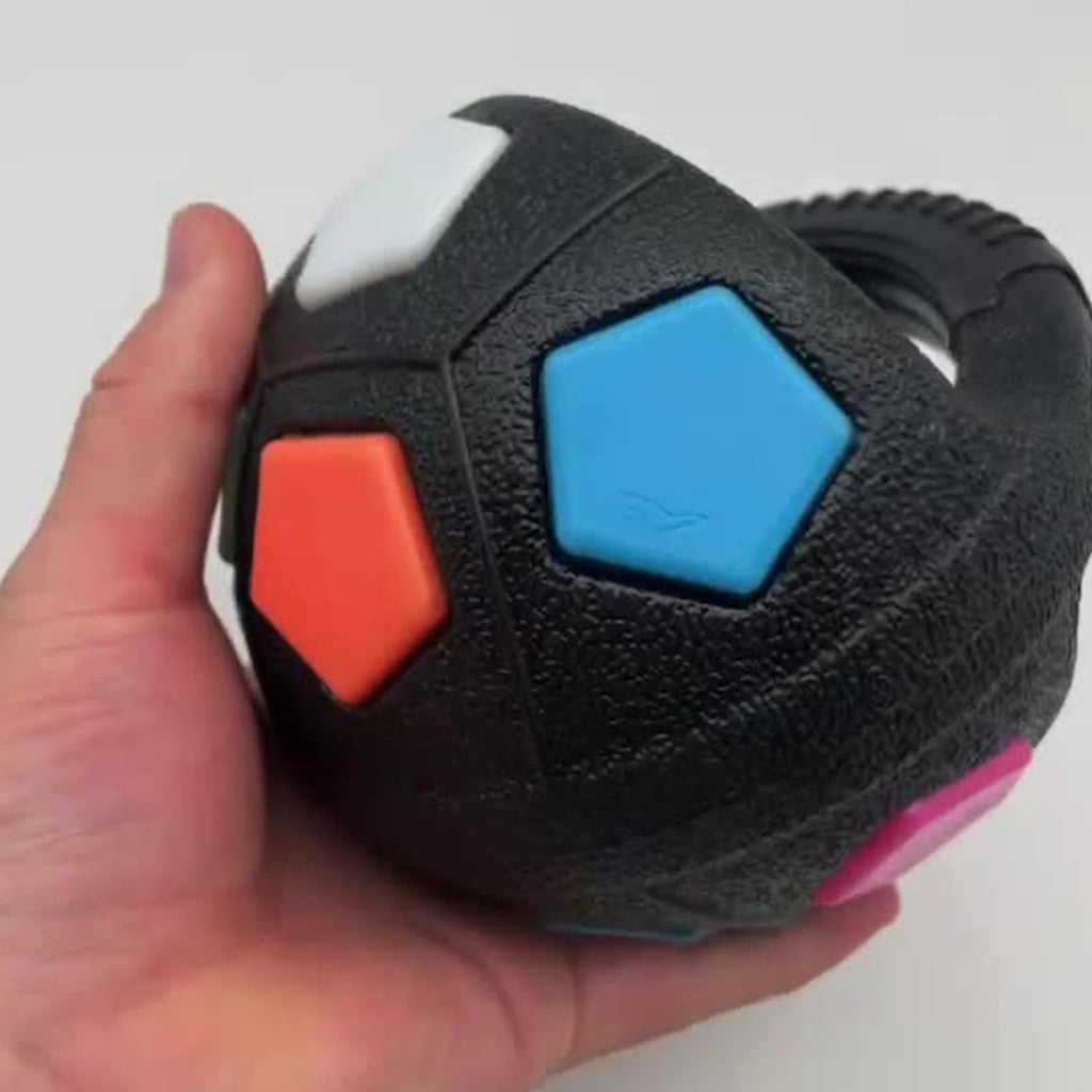 Dog Football Toy with Handle