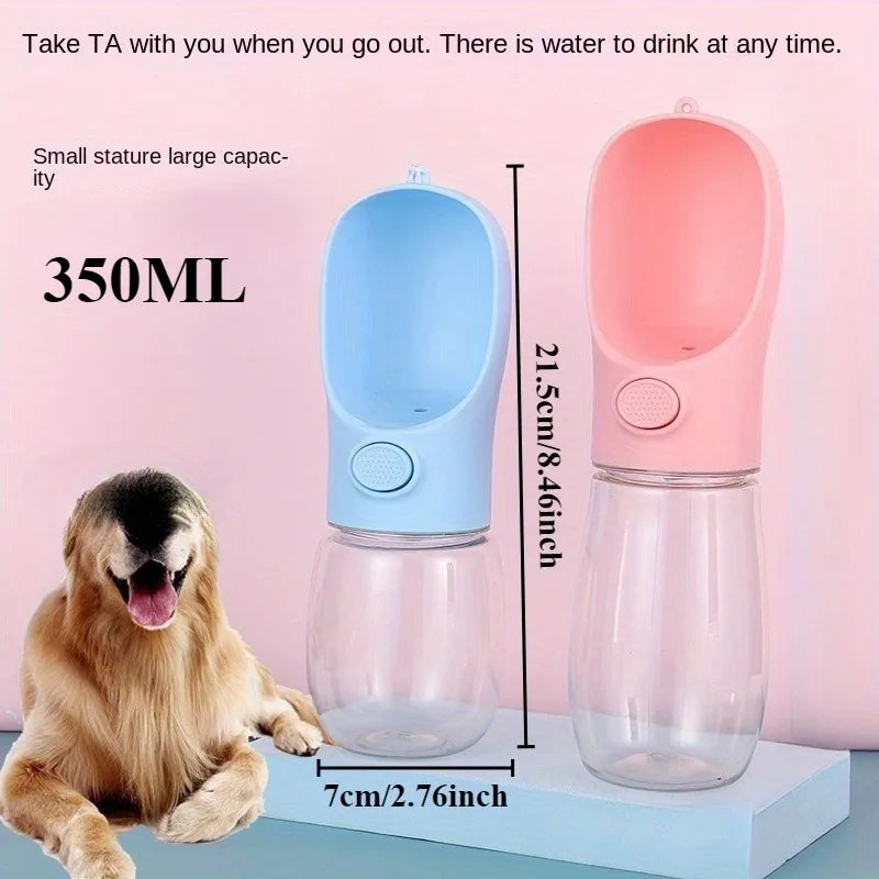 1PC Pet Supplies Portable Dog Water Bottle  Leak-proof pet drinking bottle with bowl, suitable for travel and outdoor activities