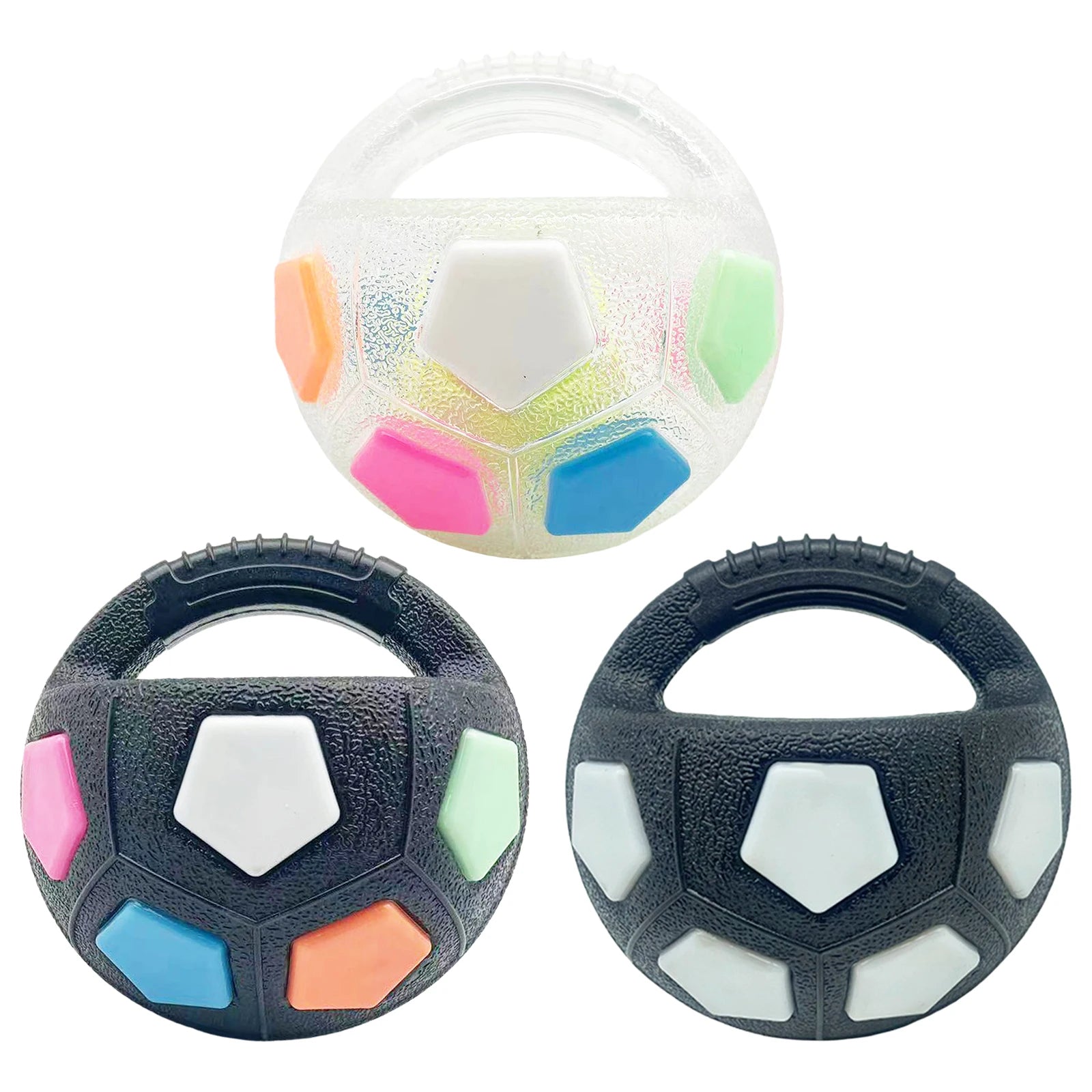 Dog Football Toy with Handle