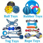 15PCS Dog Toys for Aggressive Chewers