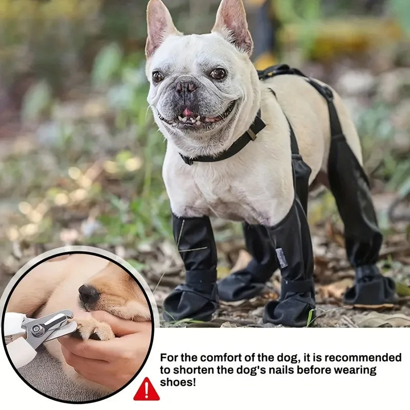 Adjustable Dog Boots Waterproof Dog Shoes