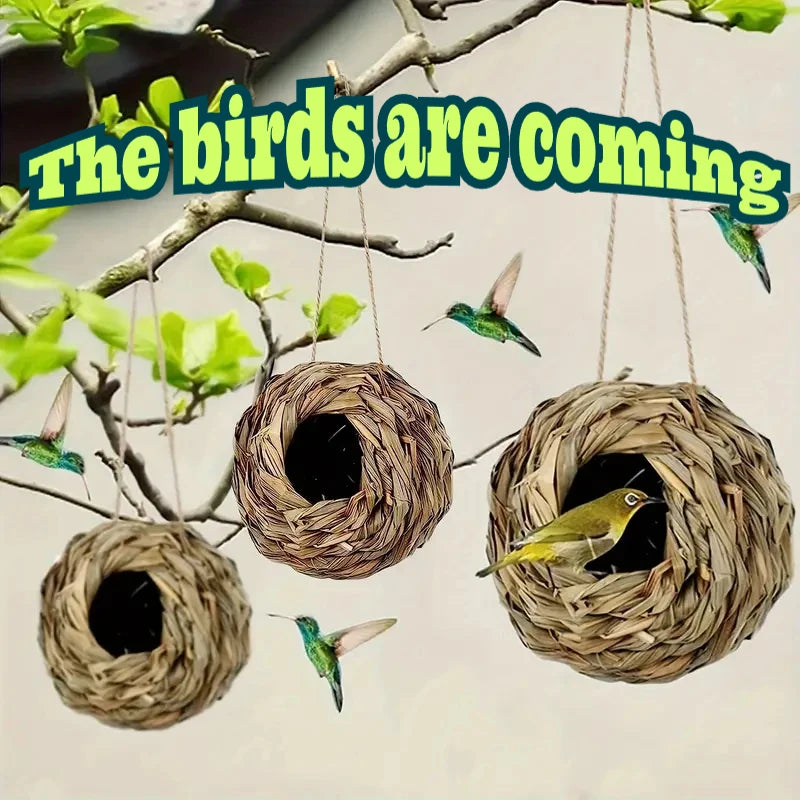 2024 New Birds Nest Bird Cage Grass Egg Cage Bird House