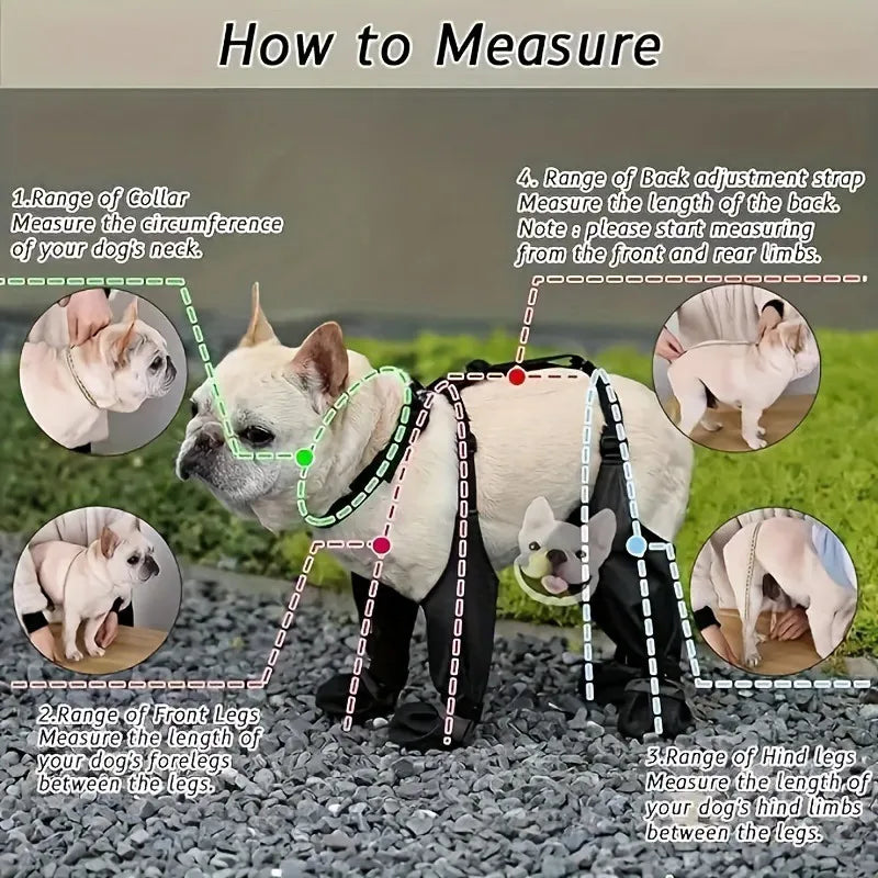 Adjustable Dog Boots Waterproof Dog Shoes