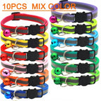 10Pcs Wholesale Collars for Cat Collar with Bell