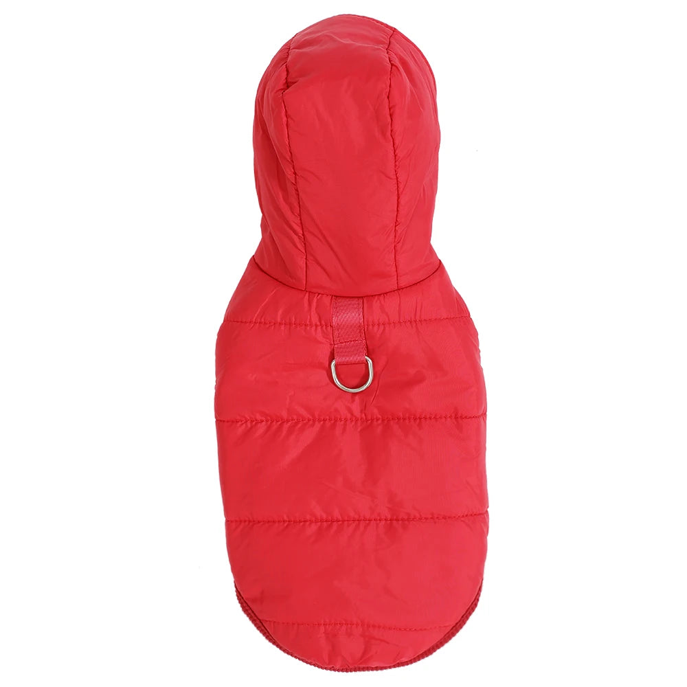 Winter Fleece Cat Clothes Warm Kitten Jacket Hoodies Waterproof Pet Coat Soft Comfortable with D-Ring for Dogs Sphynx Supplies