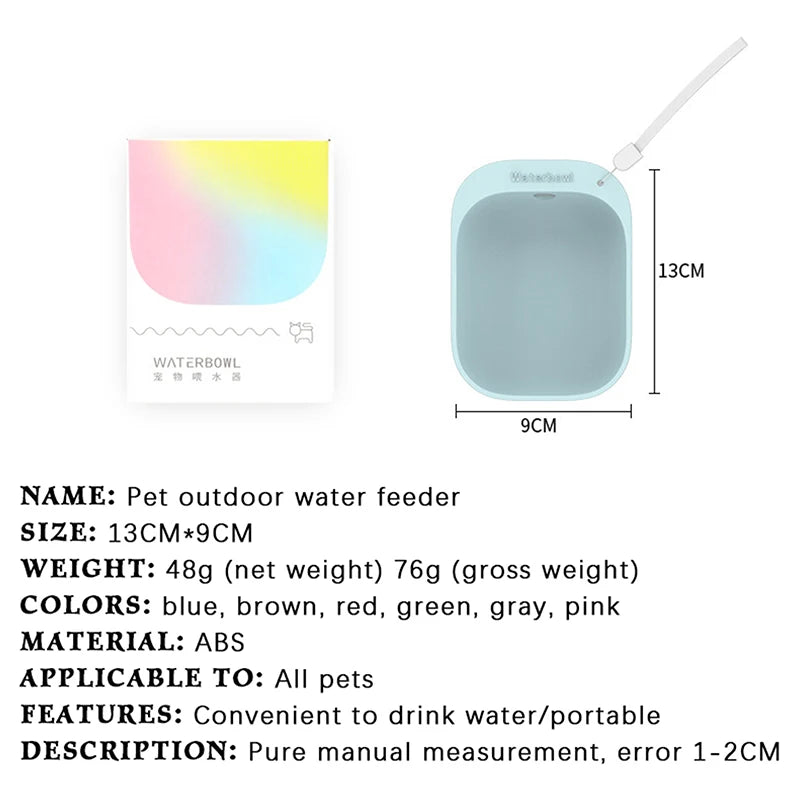 Pet Travel Water Bottle Portable