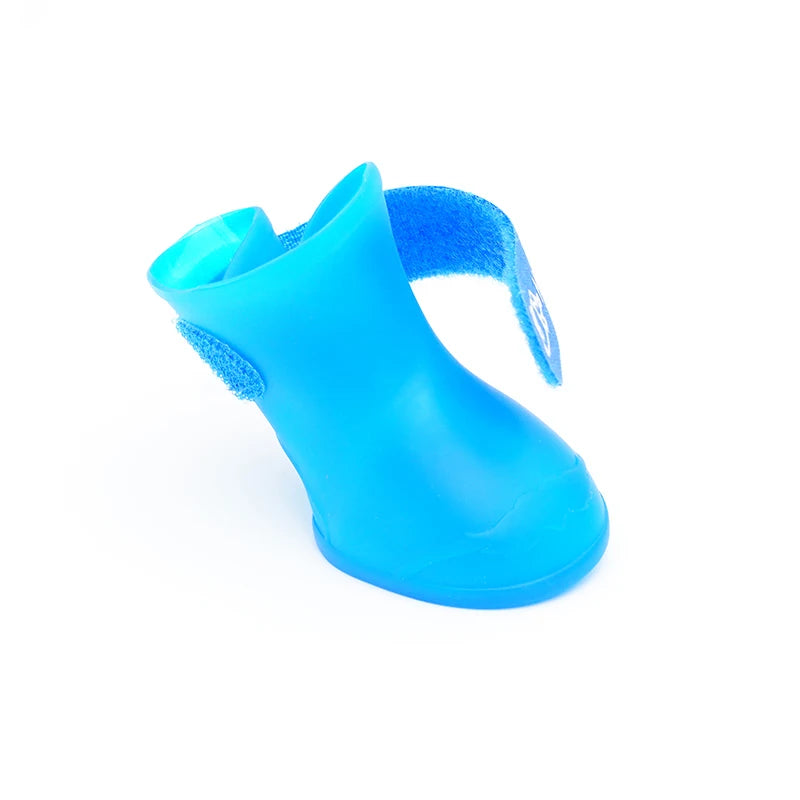 Pet silicone rain shoes anti-dirty non-slip waterproof dog shoes