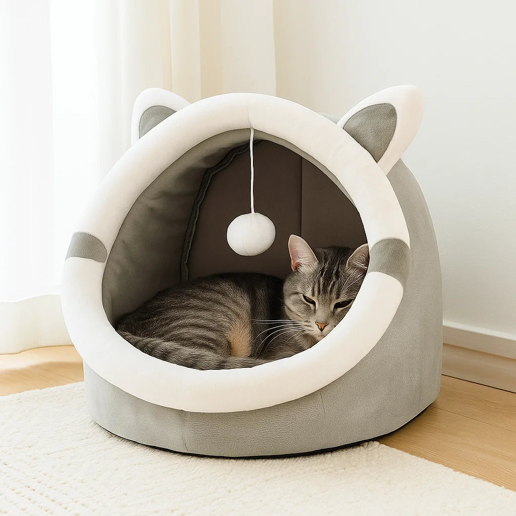 Cat Bed Cat House Warm Cartoon  Dog Mat Bag