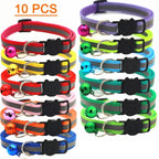 10Pcs Wholesale Collars for Cat Collar with Bell