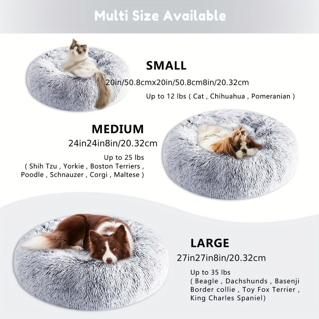 [Soft Donut Cat Bed Nest]